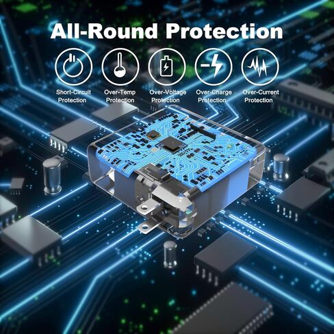 65W USB C Charger - USB C Laptop Computer Charger 65 watt Type C : for Lenovo/HP/Dell/Steam Stream Steak Deck/Asus/Samsung/Acer/MacBook pro or Smart Phones Universal USB-C Fast AC Adapter Power Cord in Kuwait