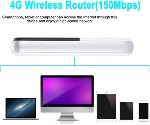 توسوني راوتر لاسلكي 4G مع فتحة بطاقة SD، راوتر لاسلكي MF925 4G LTE، شحن USB، للهواتف الذكية والتابلت والكمبيوتر، سهل الحمل والاستخدام في الهواء الطلق in Kuwait