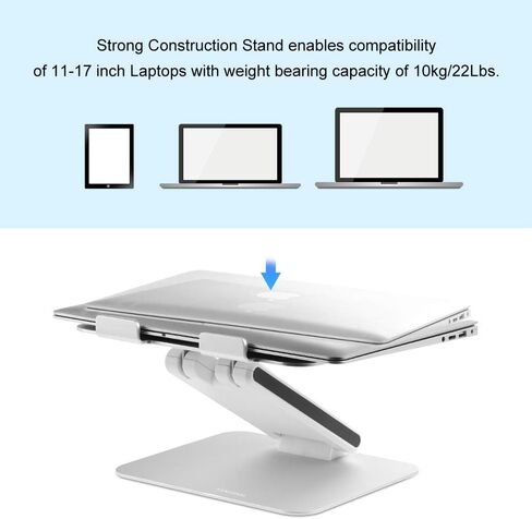 حامل كمبيوتر محمول من الألومنيوم من SKYZONAL بارتفاع قابل للتعديل للكمبيوتر المحمول وأجهزة الكمبيوتر المحمولة وأجهزة MacBook Ipad in Kuwait