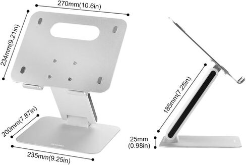 حامل كمبيوتر محمول من الألومنيوم من SKYZONAL بارتفاع قابل للتعديل للكمبيوتر المحمول وأجهزة الكمبيوتر المحمولة وأجهزة MacBook Ipad in Kuwait