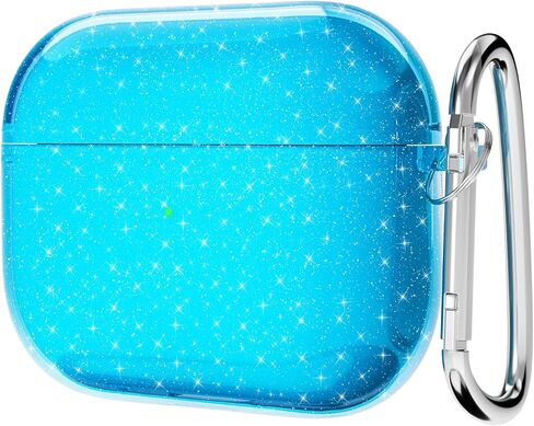 Svanove for Airpods Pro 2nd Generation Case Clear Glitter (USB-C 2023/2022/2019), Cute Sparkle Bling Shiny Sparkly Transparent Airpods Pro 2 Case Cover, Soft TPU Airpods Case for Women, Neon Hot Pink in Kuwait