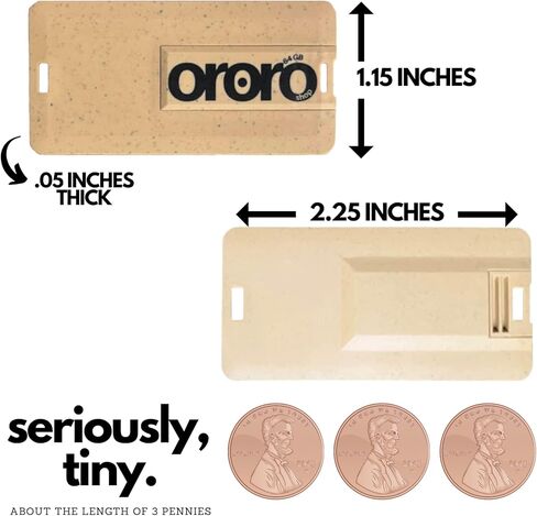 Ororo Shop Thumb Drive 64GB - USB Memory Stick 64GB Flash Drive Multipacks - 4 قطعة محرك أقراص USB - محرك أقراص فلاش USB Fat32 Eco Slim Low Profile in Kuwait