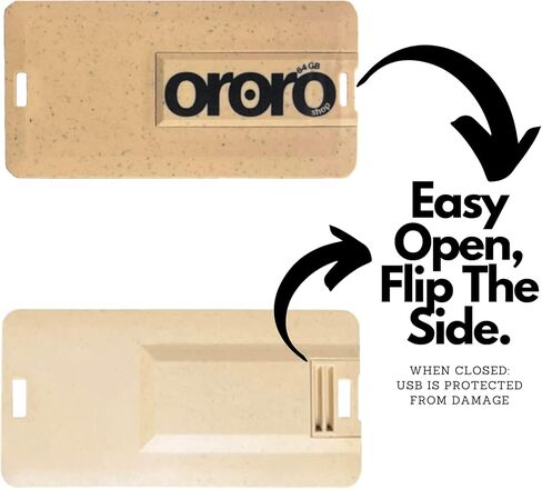 Ororo Shop Thumb Drive 64GB - USB Memory Stick 64GB Flash Drive Multipacks - 4 قطعة محرك أقراص USB - محرك أقراص فلاش USB Fat32 Eco Slim Low Profile in Kuwait