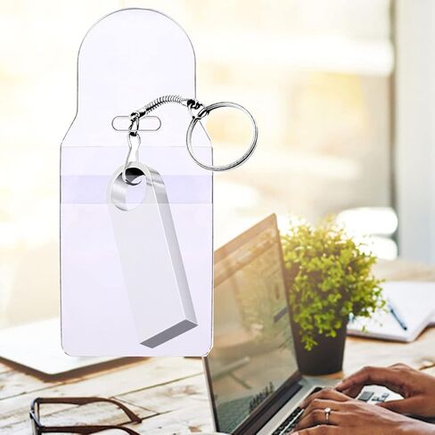 Small USB Flash Drive Holders Resealable Flap Clear Bags Pockets (25 Pack) in Kuwait