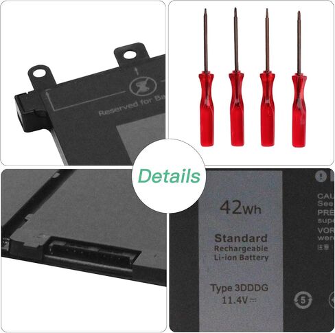 OUSIDE 3DDDG Battery Compatible with Dell Latitude 5280 E5280 5290 5480 E5480 5490 5580 5590 Series Laptop 03VC9Y 45N3J Replacement (42Wh) in Saudi Arabia