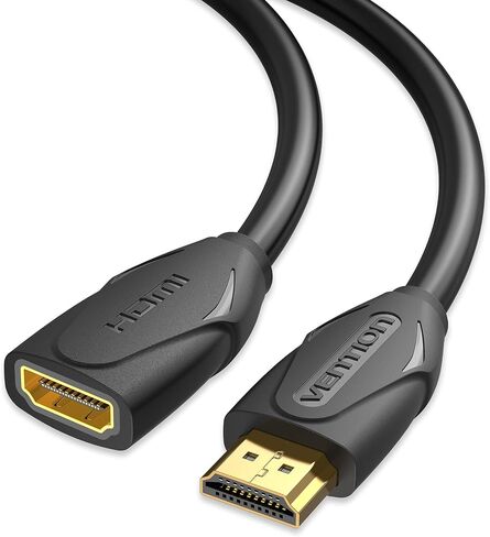 VENTION HDMI Extension Cable 5FT, 4K HDMI Extender Male to Female Cable Compatible with TV Roku Laptop Xbox Blu-Ray PS5/PS4 Switch in Kuwait
