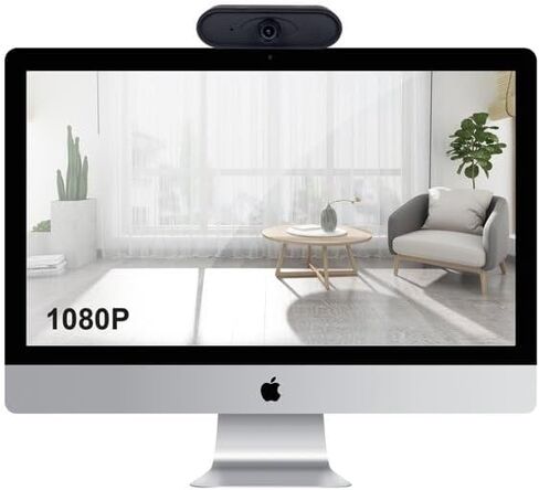 كاميرا ويب التركيز اليدوي 1080 بكسل HD USB كاميرا ويب مع ميكروفون لتوصيل USB للكمبيوتر وتشغيله in Saudi Arabia