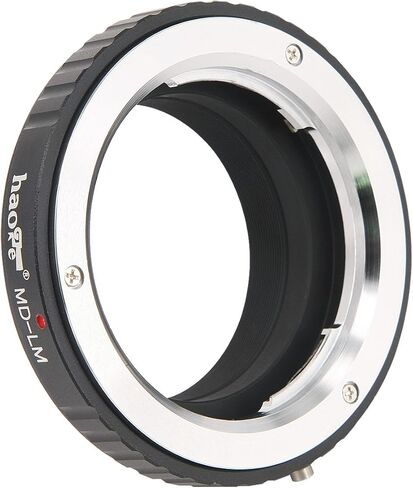 Haoge Lens Mount Adapter for Minolta Rokkor MD MC Mount Lens to Leica M LM Mount Camera Such as M240, M240P, M262, M3, M2, M1, M4, M5, M6, MP, M7, M8, M9, M9-P, M Monochrom, M-E, M, M-P, M10, M-A in Saudi Arabia