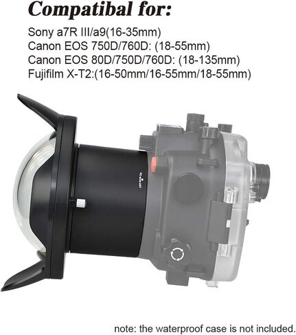 Sea frogs Wide Angle Lens 78mm(L) x 90mm (W) for Underwater Waterproof Camera housing case WA005-F in Saudi Arabia