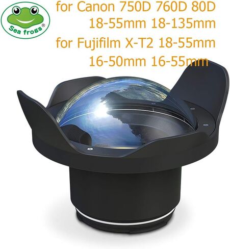 Sea frogs Wide Angle Lens 78mm(L) x 90mm (W) for Underwater Waterproof Camera housing case WA005-F in Saudi Arabia
