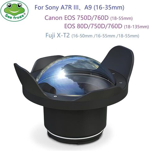 Sea frogs Wide Angle Lens 78mm(L) x 90mm (W) for Underwater Waterproof Camera housing case WA005-F in Saudi Arabia