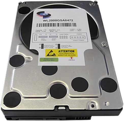White Label 2TB 8MB Cache 7200RPM SATA300 3.5 مم قرص صلب سطح المكتب - مع ضمان سنة واحدة in Kuwait