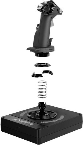 وحدة تحكم ألعاب Logitech G X56 H.O.T.A.S Throttle and Joystick Flight Simulator، 4 خيارات زنبركية، +189 وحدة تحكم قابلة للبرمجة، إضاءة RGB، 2x USB، جهاز كمبيوتر - أسود (متجدد) in Saudi Arabia