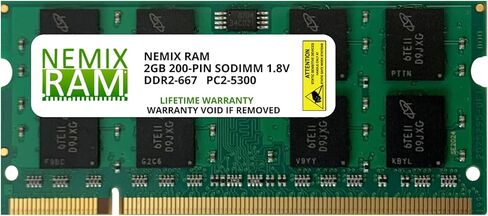 NEMIX RAM 8GB (2x4GB) DDR2-667MHz PC2-5300 2Rx8 1.8V SODIMM ذاكرة الكمبيوتر المحمول in Saudi Arabia