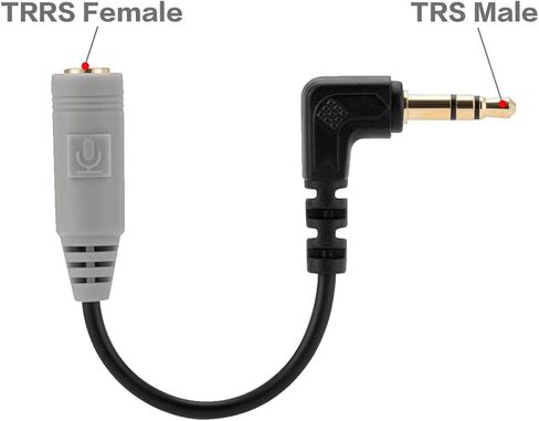 كابل ميكروفون SC3 بديل من UNCLE LIGHT لمحول TRRS إلى TRS مقاس 3.5 مم لمسجلات الفيديو والكاميرات المتوافقة مع Sony Nikon Canon in Saudi Arabia