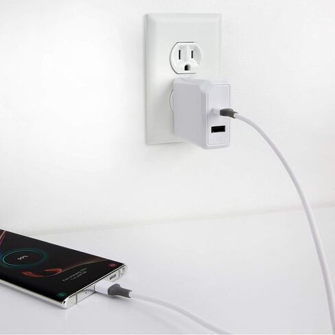 Scosche CC4WG-SP كابل شحن مزامنة USB-C إلى USB-C Strikeline، 4 أقدام، أبيض/رمادي in Saudi Arabia