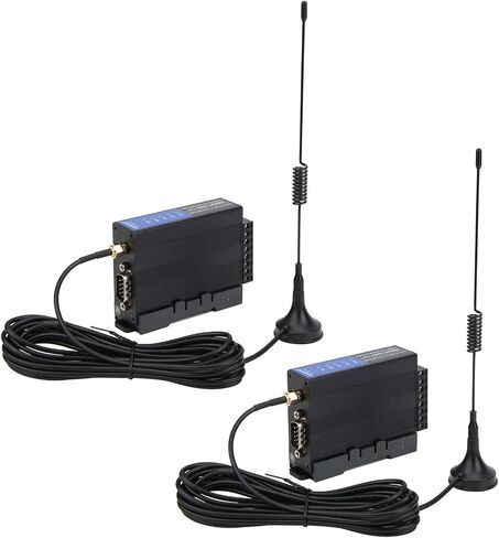 ViaGasaFamido 2Pcs Wireless Transceiver Module, RF Transceiver Module, RS232/485/422-LORA DC12-36V Remote Transmission Radio Transceiver Module in Saudi Arabia