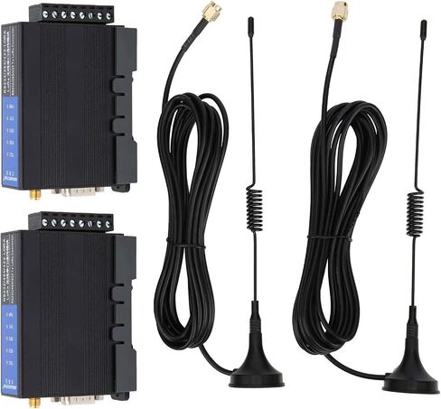 ViaGasaFamido 2Pcs Wireless Transceiver Module, RF Transceiver Module, RS232/485/422-LORA DC12-36V Remote Transmission Radio Transceiver Module in Saudi Arabia