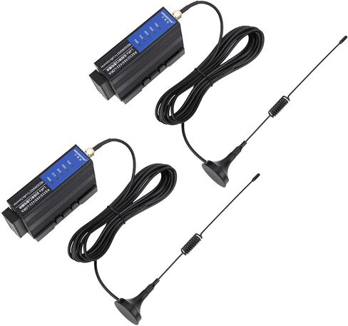 ViaGasaFamido 2Pcs Wireless Transceiver Module, RF Transceiver Module, RS232/485/422-LORA DC12-36V Remote Transmission Radio Transceiver Module in Saudi Arabia