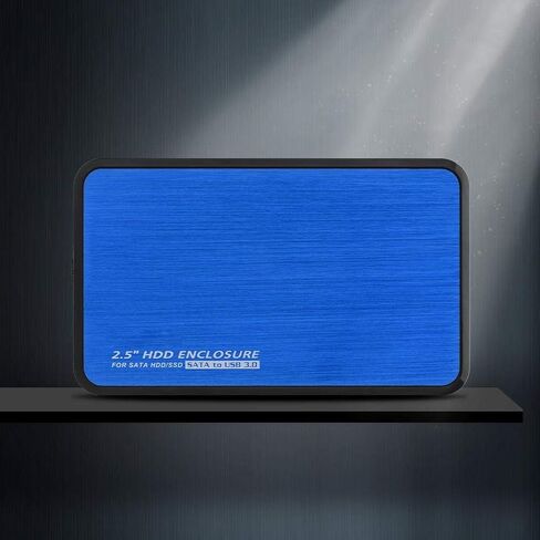 حافظة صندوق محرك الأقراص الصلبة الخارجية HDD USB3.0 إلى 2.5 بوصة محول SATA SDD (معدل نقل يصل إلى 5 جيجابت في الثانية) لـ 2.5 بوصة SATA I/ SATA II/ SATA III HDD / SDD (أزرق) in Kuwait