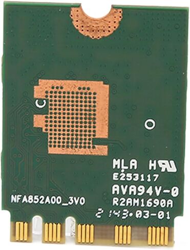 بطاقة WiFi Acogedor RTL8852BE، بطاقة لاسلكية بلوتوث 5.2 M.2 WIFI6، بطاقة شبكة مزدوجة النطاق 1800 ميجابت في الثانية، تدعم MU MIMO، للكمبيوتر المحمول in Saudi Arabia
