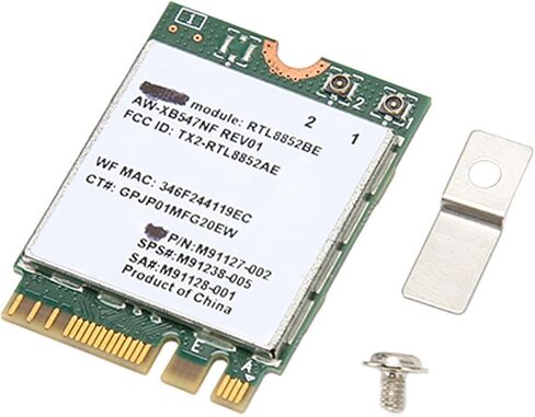 بطاقة WiFi Acogedor RTL8852BE، بطاقة لاسلكية بلوتوث 5.2 M.2 WIFI6، بطاقة شبكة مزدوجة النطاق 1800 ميجابت في الثانية، تدعم MU MIMO، للكمبيوتر المحمول in Saudi Arabia