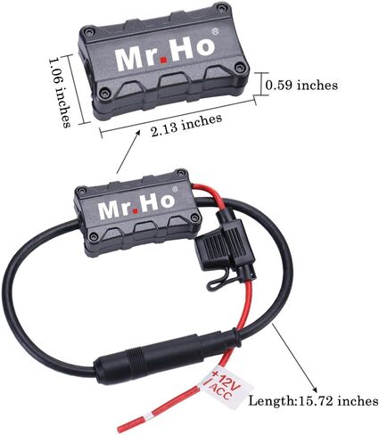 Mr. Ho Car Antenna Radio Amplifier FM or AM Signal Amplifier Booster 12V for Mitsubishi Toyota Buick Audi Nissan Honda Cars Series, Black in Kuwait