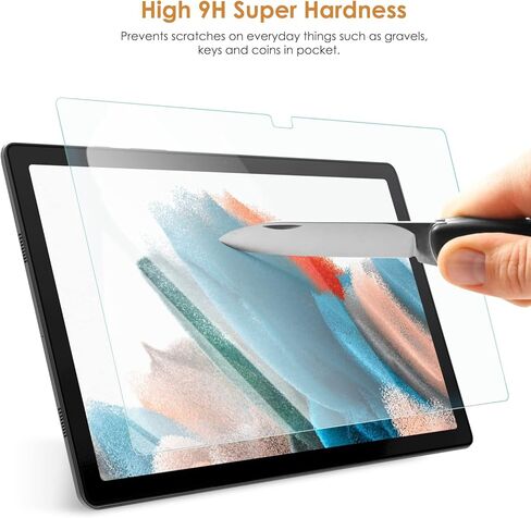 واقيات شاشة Hianjoo متوافقة مع Samsung Galaxy Tab A8 10.5 بوصة، قطعتان بديلتان من الزجاج المقوى لهاتف Samsung Galaxy Tab A8 10.5 بوصة 2022 in Kuwait