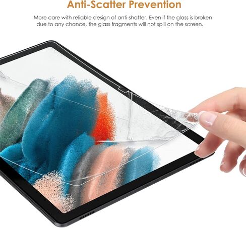واقيات شاشة Hianjoo متوافقة مع Samsung Galaxy Tab A8 10.5 بوصة، قطعتان بديلتان من الزجاج المقوى لهاتف Samsung Galaxy Tab A8 10.5 بوصة 2022 in Kuwait