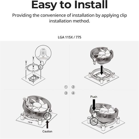 Zalman CNPS-80G إصدار قيمة مروحة تبريد هواء وحدة المعالجة المركزية فائقة الهدوء (2023) - لـ Intel LGA1700/1200/1151 - AMD Ryzen AM5/AM4/AM3-65W TDP - 4 دبابيس - مروحة تبريد PWM صامتة 85 مم (CNPS80G Rev.3) in Kuwait