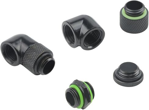 BXQINLENX 24 PCS Silver Chrome G1/4" Plug Fittings for Computer Water Cooling System (Silver) in Saudi Arabia