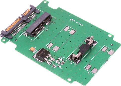 NOYITO mSATA to SATA 3.0 Adapter Converter Card 50mm mSATA SSD to 2.5" SATA SSD 15+7 Pin Adapter in Saudi Arabia