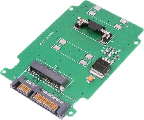 NOYITO mSATA to SATA 3.0 Adapter Converter Card 50mm mSATA SSD to 2.5" SATA SSD 15+7 Pin Adapter in Saudi Arabia