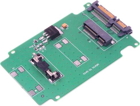 NOYITO mSATA to SATA 3.0 Adapter Converter Card 50mm mSATA SSD to 2.5" SATA SSD 15+7 Pin Adapter in Saudi Arabia