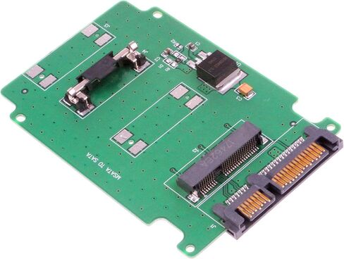 NOYITO mSATA to SATA 3.0 Adapter Converter Card 50mm mSATA SSD to 2.5" SATA SSD 15+7 Pin Adapter in Saudi Arabia