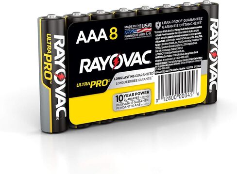 Rayovac AAA Batteries, Ultra Pro Alkaline AAA Cell Batteries (18 Battery Count) in Kuwait