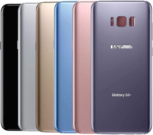 CELL4LESS Replacement Back Glass Cover Back Battery Door w/Pre-Installed Adhesive for Samsung Galaxy S8 Plus OEM - All Models G955 All Carriers- 2 Logo - OEM Replacement (Midnight Black) in Kuwait