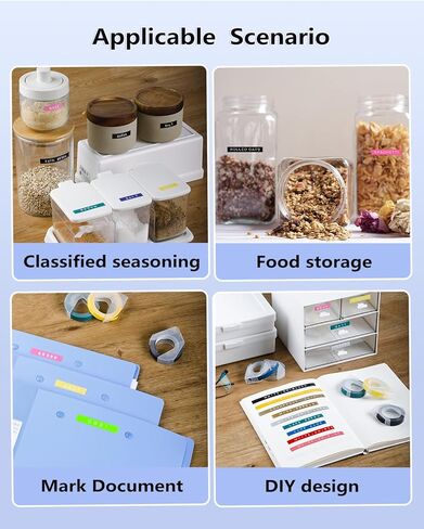 5 عبوات من شريط ملصقات النقش المتوافق مع صانع ملصقات النقش Dymo 3/8، ملصقات بلاستيكية ذاتية اللصق ثلاثية الأبعاد متوافقة مع Dymo Organizer Xpress، (أبيض على أسود/ذهبي) in Kuwait