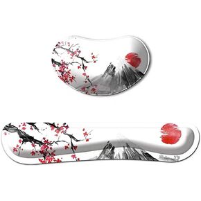 cherry blossom wrist rest for computer keyboard anime keyboard wrist pad japanese sakura mouse pad wrist support for Office, Computer, Laptop, Mac, Comfortable, Lightweight for Easy Typing Pain Relief in Kuwait
