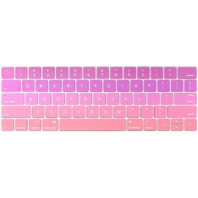 Batianda Ultra Thin Gradient Color Keyboard Cover Protector for New MacBook Pro with Touch Bar 13 inch or 15 inch Model:A1706/A1989/A2159 & A1707/A1990 Release 2019 2018 2017 2016 (Grey) in Kuwait