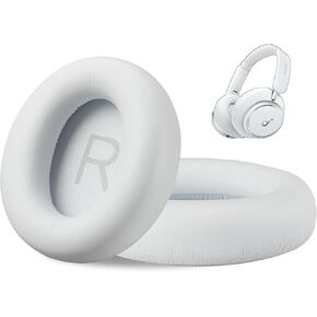 AHG Premium Replacement Sound core Space q45 Headphones Ear Pads/Space Q45 Ear Cushions Compatible with Anker Soundcore Space Q45 Headphones (White). Premium Protein Leather | High-Density Foam in Saudi Arabia