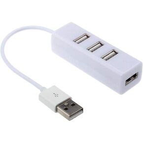 LIYU USB Port Splitter 4 Port Compact Portable عالي السرعة USB 2.0 Data Hub لأجهزة Windows MacBook Mac Pro Mac Notebook PC والمزيد (أسود) in Kuwait