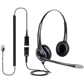VoiceJoy Single Ear Noise Canceling Headset for Call Center/Office with QD Cable for All Cisco 6000, 7800 and 8000 Series Phones and Also Models 7940 7941 7942 7945 7960 7961 7962 7965 7970 8841 in Kuwait