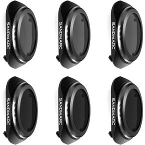 مرشحات SANDMARC Pro Plus لـ DJI Mavic 2 Pro (6 عبوات) - PL، ND4/PL، ND8/PL، ND16/PL، ND32/PL & ND64/PL in Kuwait