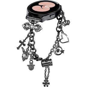 HAYONLIY Bling Bands Compatible for Samsung Galaxy Watch 6/5/4 40mm 44mm, 5 Pro, Watch 6/4 Classic 43mm 47mm 42mm 46mm, 20mm Metal Diamond Jewelry Strap, Charms Adjustable Bracelet for Women in Saudi Arabia