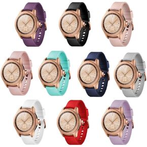 تيكميكو 10 قطع من الاساور متوافقة مع ساعة جالكسي (42 ملم)/ساعة جالكسي 3 (41 ملم)، 20 ملم سوار بديل لساعة جالكسي 3 (41 ملم) مع مشبك ساعة ذهبي وردي (بدون ساعة) in Kuwait