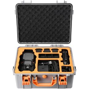 يتيث حافظة صلبة لدي جيه اي مافيك 3 برو، شنطة حمل مقاومة للماء والضغط متوافقة مع دي جيه اي مافيك 3 برو/سين/مافيك 3/كلاسيك/دي جيه اي ار سي برو/ار سي/نظارات 2/انتيجرا/دي جيه اي موشن/موشن 2, رمادي in Kuwait