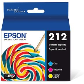 Epson 212 Genuine Ink Standard Capacity 3 Color Combo Pack T212520 | Works With WorkForce WF-2830 WF-2850 Expression XP-4100 XP-4105 Inkjet Printers in Saudi Arabia
