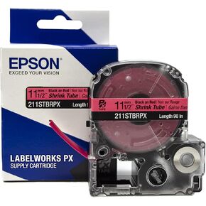 Epson LABELWORKS 205STBRPX Shrink Tube - Black on Red - 5mm, AWG 8-12 in Kuwait
