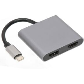 محول USB C الى HDMI مزدوج، 4K 30Hz UHD الى HDTV، تصميم مدمج مضاد للتداخل 5 جيجابايت في الثانية USB 3.0 معدل نقل USB 3.0، شحن 60 واط لسلسلة OS X لنظام التشغيل ويندوز لاندرويد in Kuwait